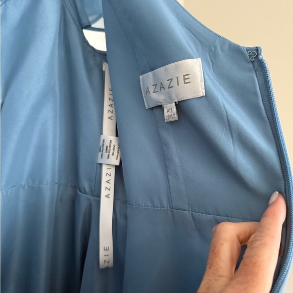 AZAZIE Omari Steel Blue Maxi Dress - Picture 4 of 14